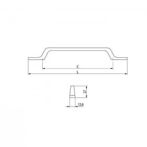 Ручка мебельная GTV Flavio UZ-FLAVIO-160-01 160 мм хром. Изображение - 1