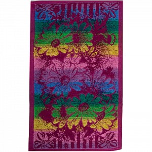 Полотенце махровое Rechitsa Textile Ромашечки 1с105.413ж1 30*50 см пурпурная радуга