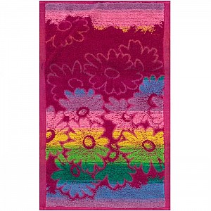 Полотенце махровое Rechitsa Textile Ромашковый букет 1с105.413ж1 30*50 см пурпурная радуга