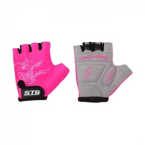 Велоперчатки STG Х61898-М размер M розовые