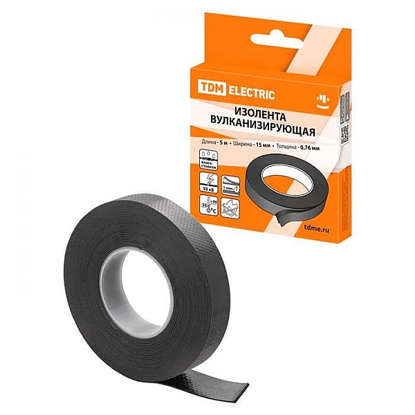 Изолента TDM Electric SQ0526-0603 15 мм 5 м вулканизирующая