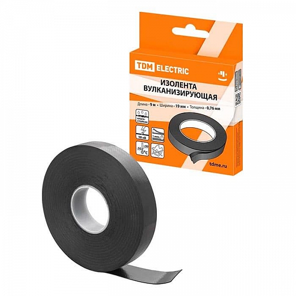 Изолента TDM Electric SQ0526-0604 19 мм 9 м вулканизирующая