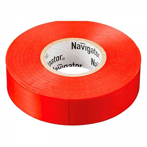 Изолента Navigator 71111 0.18*19 мм 20 м красная