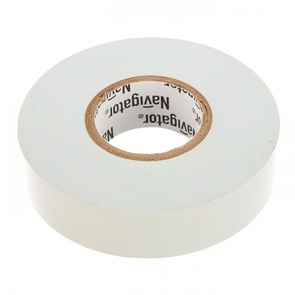 Изолента Navigator 71109 0.18*19 мм 20 м белая