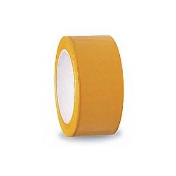 Лента клейкая ПВХ Color Expert 96105099 (96105002) штукатурная 50 мм*33 м рифленая UV14 желтая