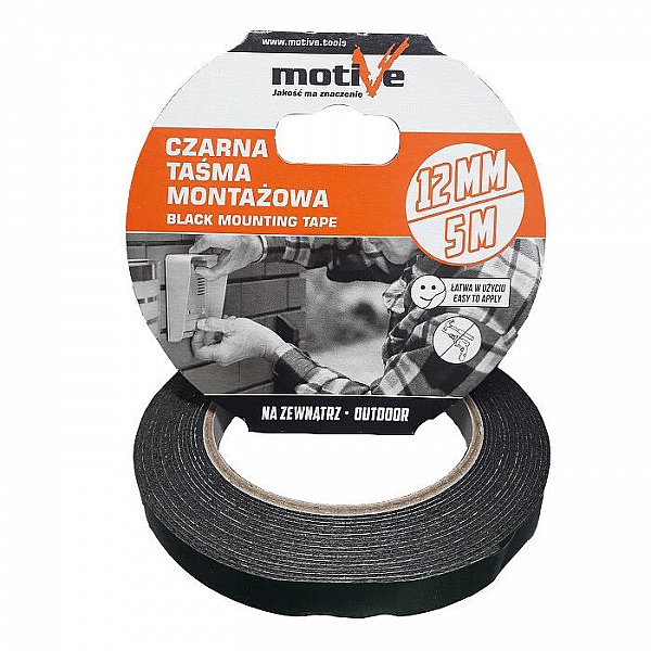 Лента монтажная MotiVe 020175 двусторонняя 12 мм*5 м