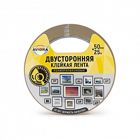 Лента двусторонняя Aviora 303-007 клейкая 50 мм*25 м