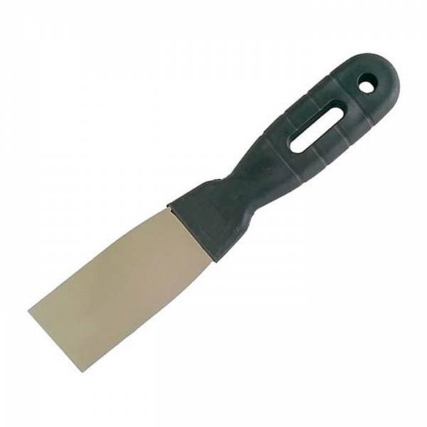 Шпатель Bauwelt из нержавеющей стали с пластиковой ручкой 40 мм