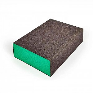 Губка абразивная Sia Standart Superfine P150 7991 siasponge block 0070.1253.03 CA 4-сторонняя мягкая зеленая. Изображение - 1