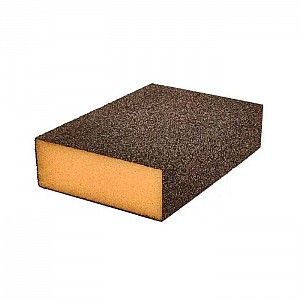 Губка абразивная Sia Standart Medium P60 7991 siasponge block 0070.1254.03 CA 4-сторонняя мягкая оранжевая. Изображение - 1