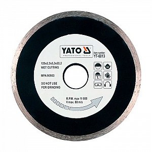 Круг алмазный Yato YT-6013 125*22.2 мм сплошной