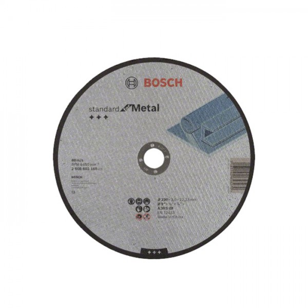 Круг отрезной Bosch Standart 2.608.603.168 230*3*22 мм для металла