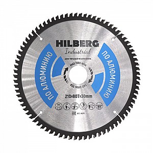 Диск пильный Hilberg Industrial Алюминий HA210 210*30*80Т
