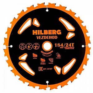 Диск пильный Hilberg Vezdehod HV187 184*16*24Т*7º