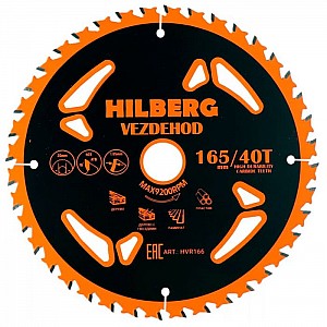 Диск пильный Hilberg Vezdehod HVR166 165*20*40Т*18º reverse