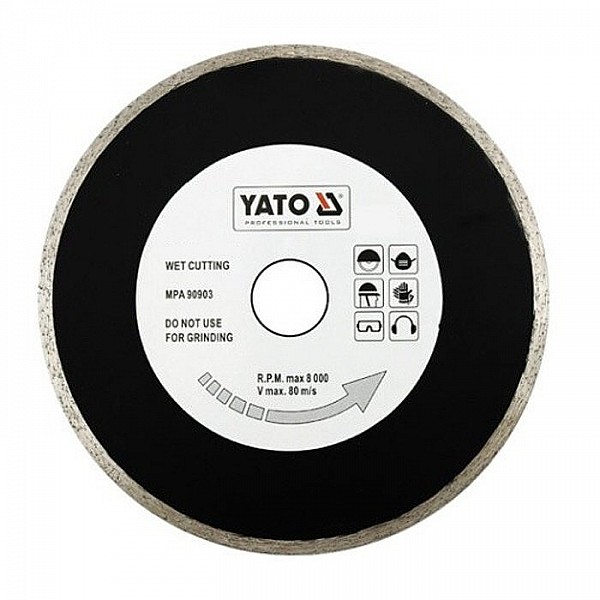 Круг алмазный Yato YT-6016 180*25.4 мм сплошной