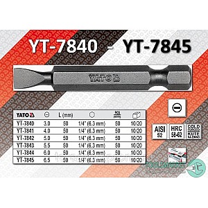 Бита Yato YT-7840 3 мм 1/4