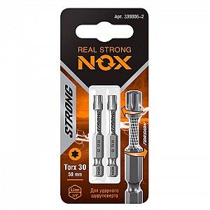 Бита Nox Strong torsion 339305-2 E 6.3 tx-30-50 2 шт