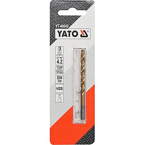 Сверло по металлу Yato YT-44642 HSS-TiN 4.2 мм