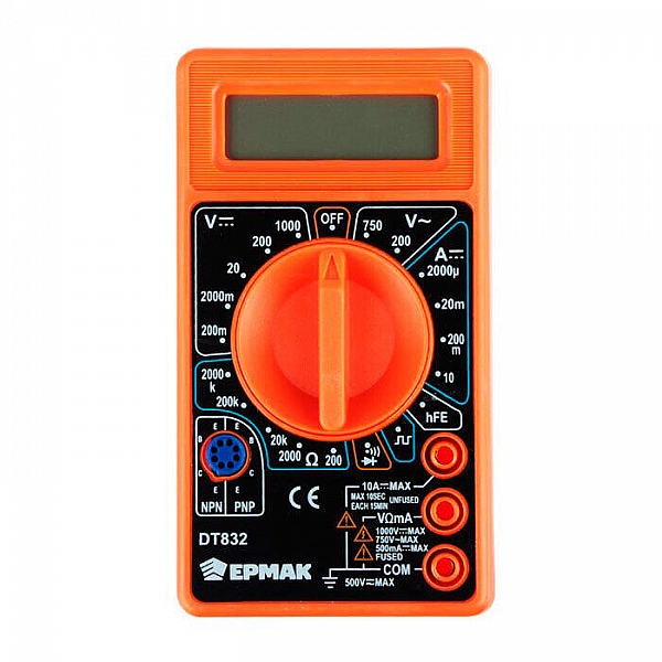 Мультиметр цифровой Ермак DT-832 660-004
