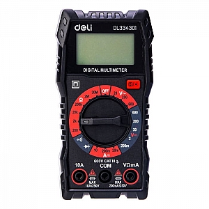 Мультиметр цифровой Deli RS EDL334301 универсальный 600 В