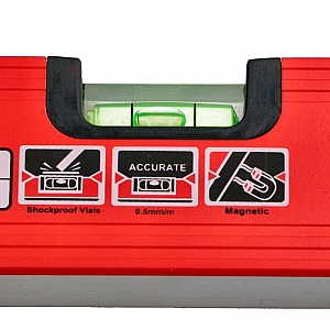 Уровень Draumet Premium 8838 2 глазка красный 80 см. Изображение - 2