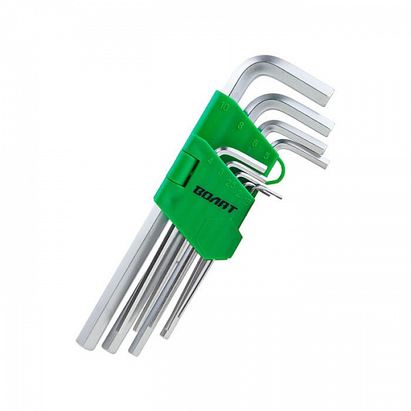 Набор ключей шестигранных Волат 11010-09 1.5-10 мм длинные 9 шт