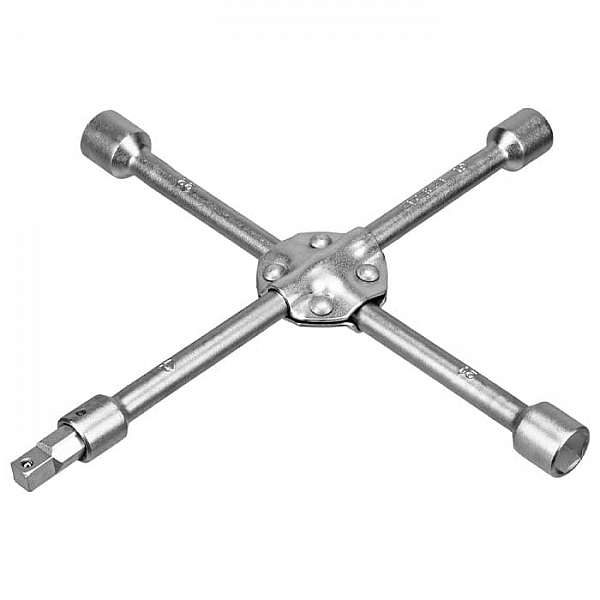 Ключ-крест баллонный Stels 14249 с переходником на 1/2 усиленный