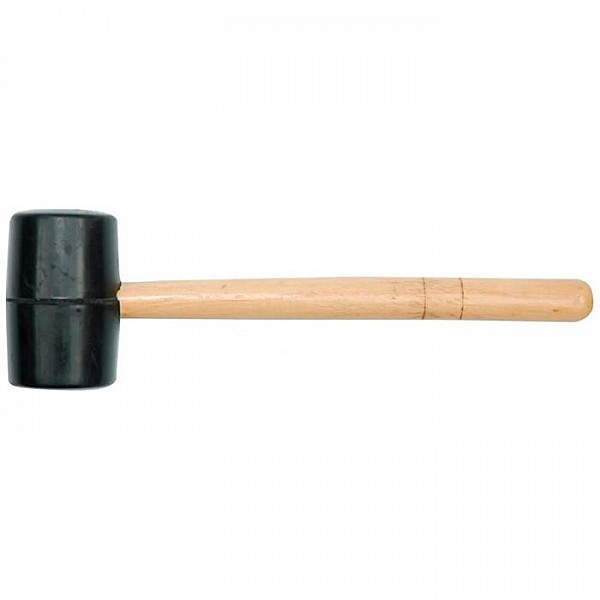 Молоток резиновый Vorel 33900 70 мм с деревянной ручкой