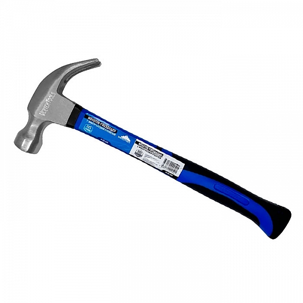 Молоток-гвоздодер VertexTools 10-25-225 фибергласовая обрезиненная рукоятка 225 г