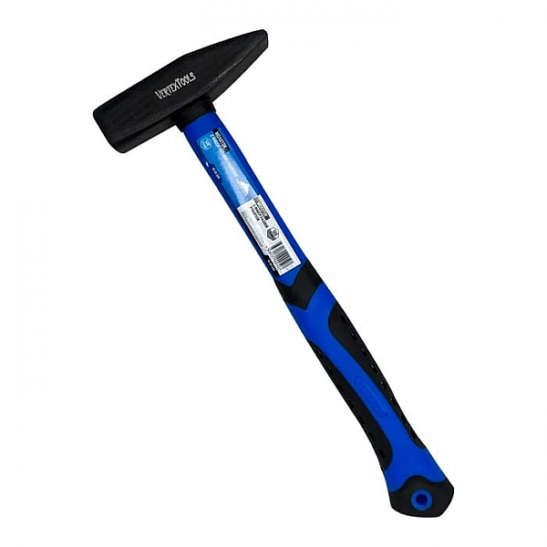 Молоток слесарный VertexTools 10-20-500 фибергласовая обрезиненная рукоятка 0.5 кг