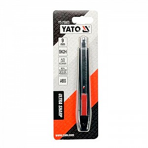 Нож Yato YT-75003 9 мм с выдвижным лезвием SK2H. Изображение - 2