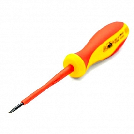 Отвертка диэлектрическая Vira Rage 397024 VDE SL2.5*75 мм