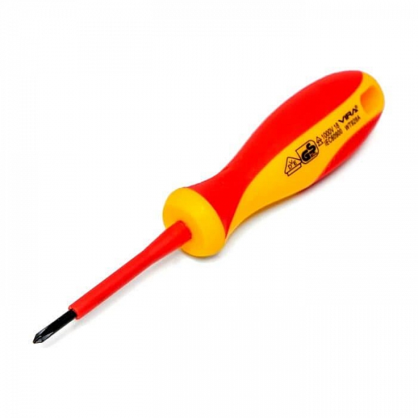Отвертка диэлектрическая Vira Rage 397018 VDE PH0*60 мм