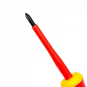 Отвертка диэлектрическая Vira Rage 397019 VDE PH1*80 мм. Изображение - 1