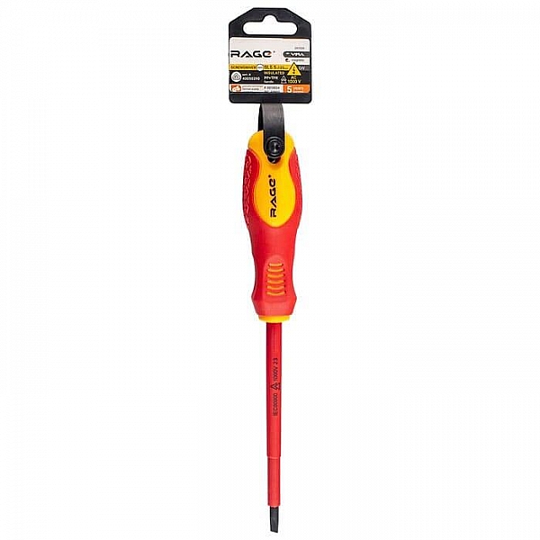 Отвертка диэлектрическая Vira Rage 397028 VDE SL5.5*125 мм