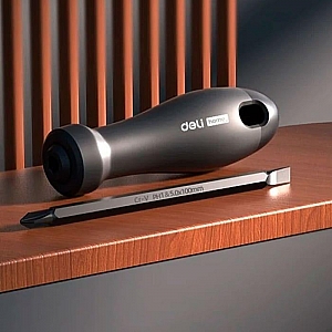 Отвертка двухсторонняя Deli HT1055 Home Series Black SL5+PH1. Изображение - 1