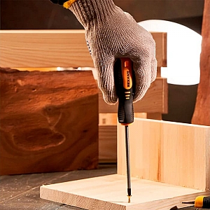 Отвертка крестовая Rexant PH1*100 мм двухкомпонентная рукоятка. Изображение - 2