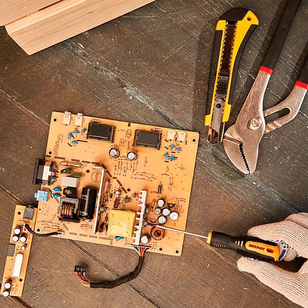 Отвертка крестовая Rexant PH0*75 мм двухкомпонентная рукоятка