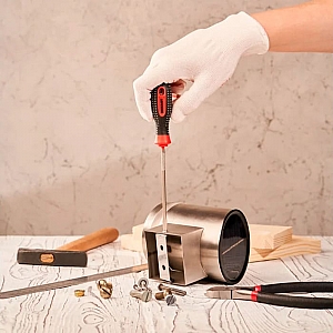 Отвертка шлицевая Rexant SL4*100 мм двухкомпонентная рукоятка. Изображение - 2