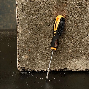 Отвертка шлицевая Rexant SL3*75 мм двухкомпонентная рукоятка. Изображение - 2