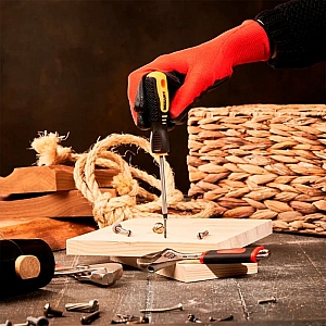 Отвертка шлицевая Rexant SL5*75 мм двухкомпонентная рукоятка. Изображение - 2