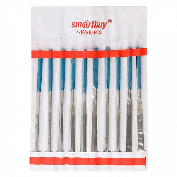 Набор надфилей SmartBuy SBT-TFS-10p2 d4*160 мм 10 предметов ПВХ ручка