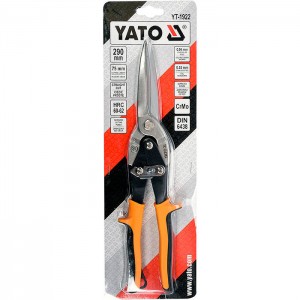 Ножницы по металлу Yato YT-1922 75*290 мм желтые. Изображение - 1