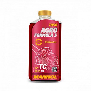 Масло моторное двухтактное синтетическое Mannol 7858 Agro Formula S API TC 0.5 л