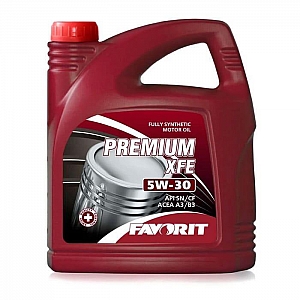 Масло моторное Favorit Premium XFE SAE 5W-30 API SN/CF 5 л
