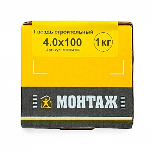 Гвоздь строительный 4*120 мм Монтаж MK204186 1 кг. Изображение - 2