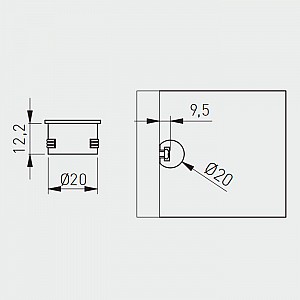 Стяжка для полок GTV PP-FI20-18-KPL 18 мм с фиксатором 10 шт. Изображение - 1