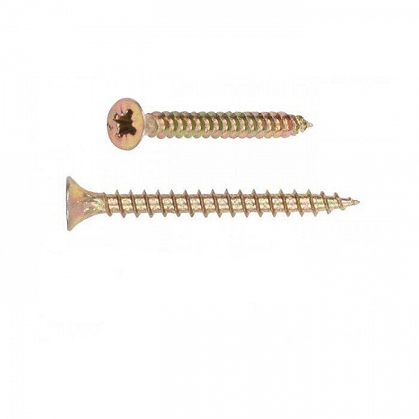 Шуруп универсальный 3*30 мм Starfix SMP1-78410-200 желтый цинк 200 шт