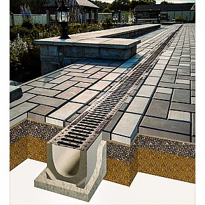 Лоток водоотводный Standartpark BetoMax Basic ЛВ-10.14.13-Б 4000 бетонный. Изображение - 1